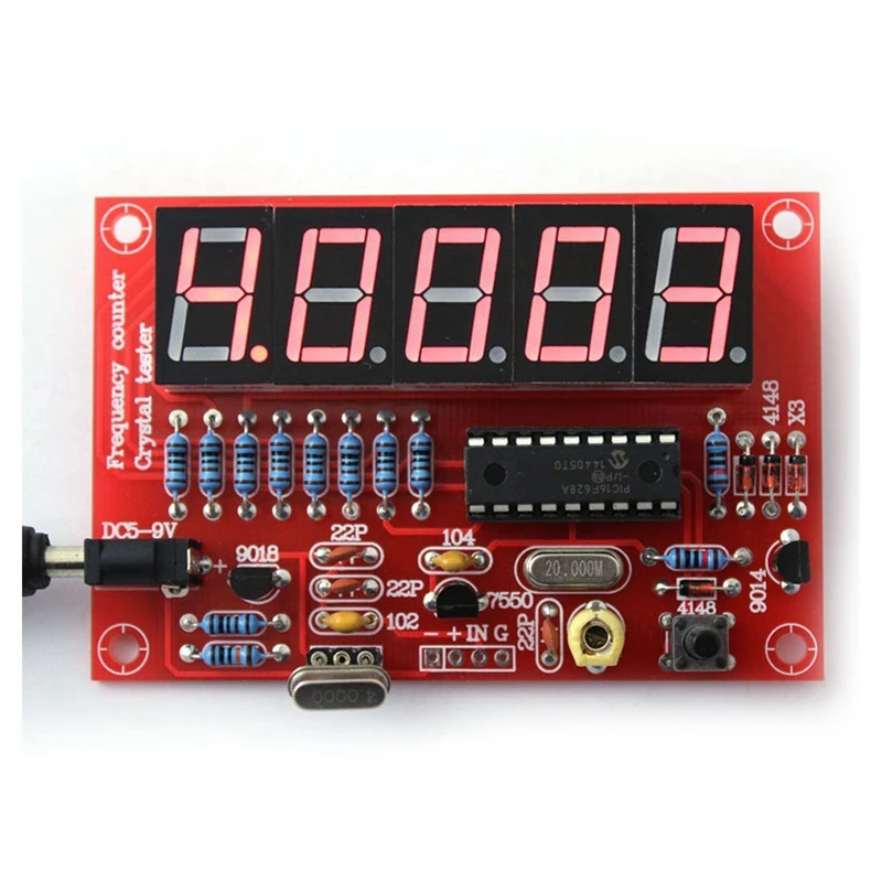50 МГц кварцевый осциллятор частота тестеры счетчика DIY Kit 5 разрешение цифровой