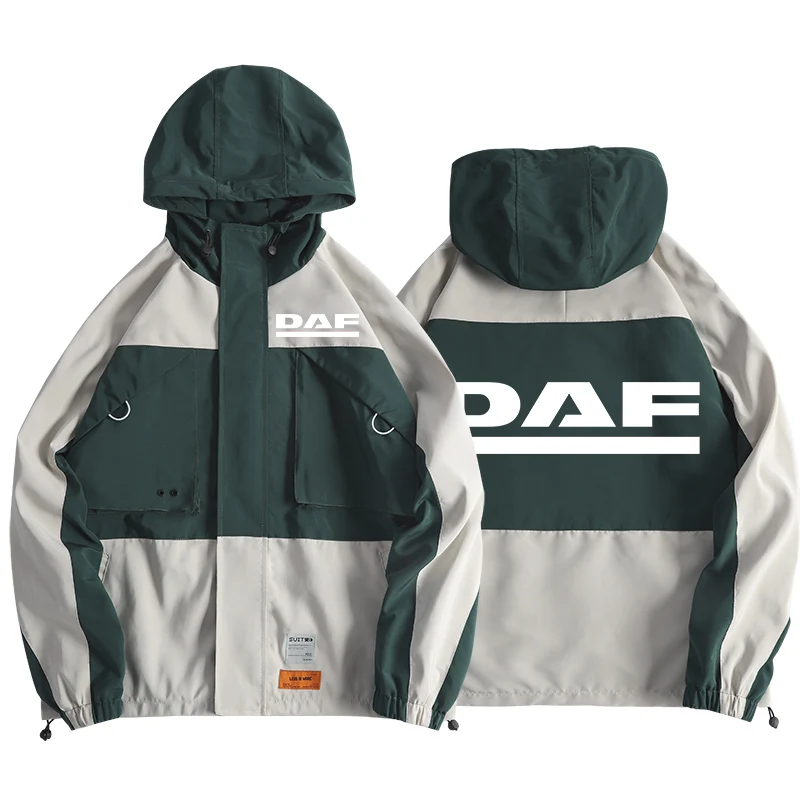 

NEW Fashion Jacket DAF Outwear Windproof Waterproof New Men's Street Windbreaker Hoodie Zipper Thin Casual Star Coat