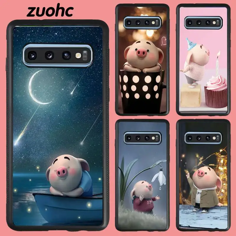 

Cute Pig Pets Phone Case For Samsung S9 Case Galaxy S8 S10 S10e S20 PLUS For Case Samsung S10plus S6 Edge Plexiglass Hard Cover