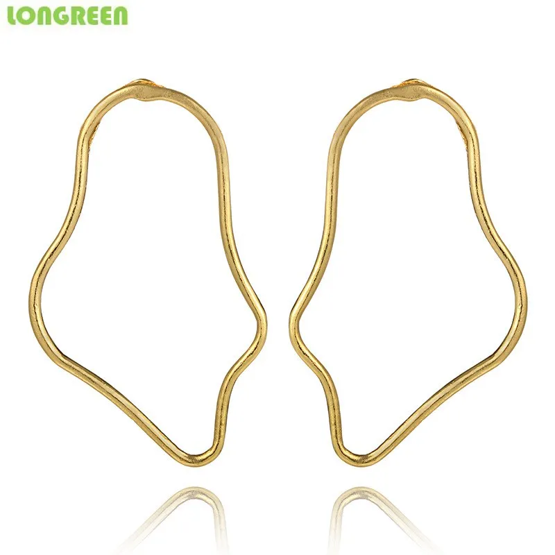 Style 18 gold Metal Simple Stylish Geometric Round Unique Earrings For Women Girl Gifts Stainless Steel Earrings Set De Aretes Orecchini Donna - Окраска металла: Style 18 gold
