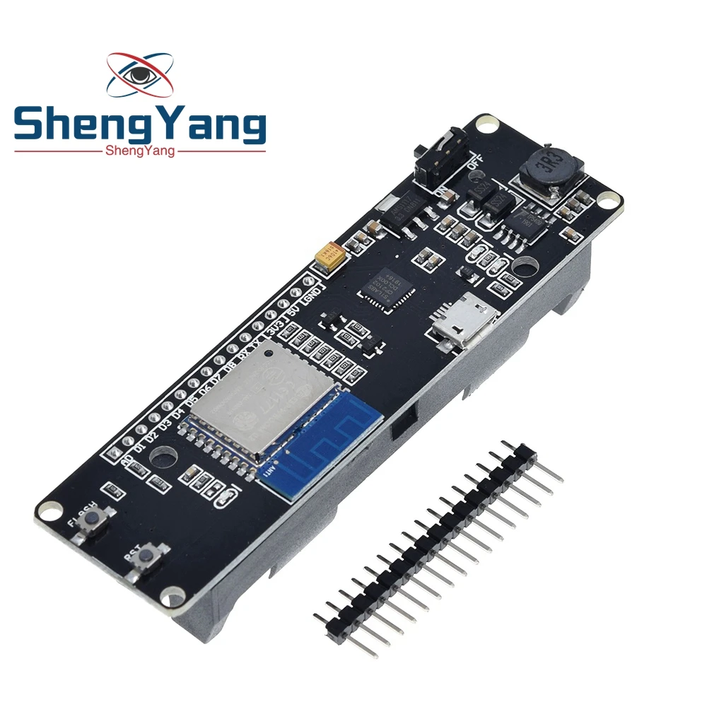 Завеса 1 шт WeMos D1 ESP Wroom 02 ESP8266 Nodemcu Wi Fi модуль с 18650 Батарея зарядки|Интегральные