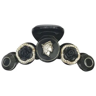 Винтаж с тиснением и изображением Аватара зажим для волос жемчугом украшением в