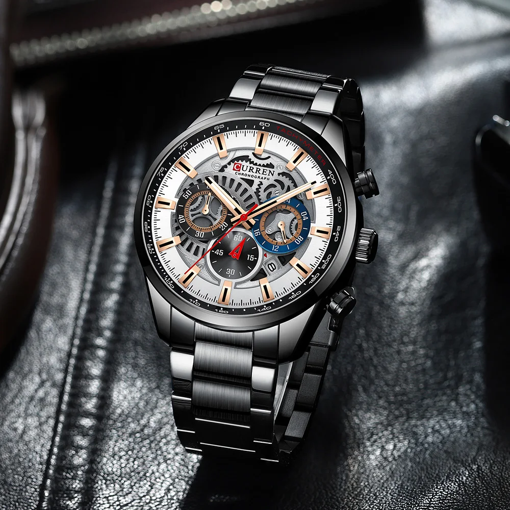 CURREN часы Мужские Модные Военные Спортивные кварцевые наручные для мужчин из