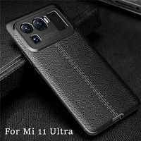 for xiaomi mi 11 ultra case for mi 11 ultra cover shockproof tpu soft leather style phone coque fundas shell for mi 11 ultra