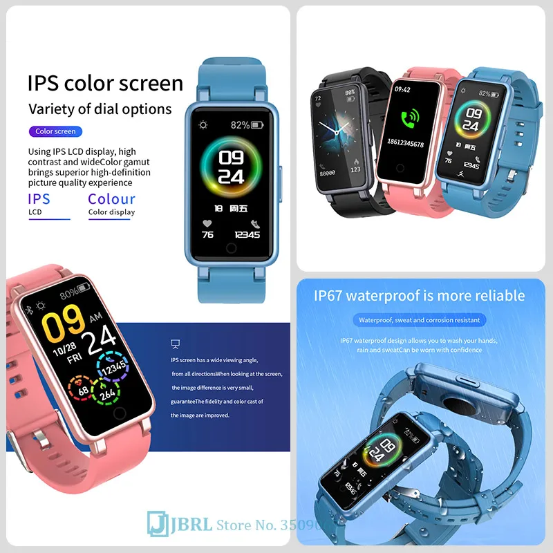 

Smart Watch Fitness Bracelet Smart Band Men Women Smartband For Android IOS Heart Rate Monitor Waterproof Bluetooth Smartwatch