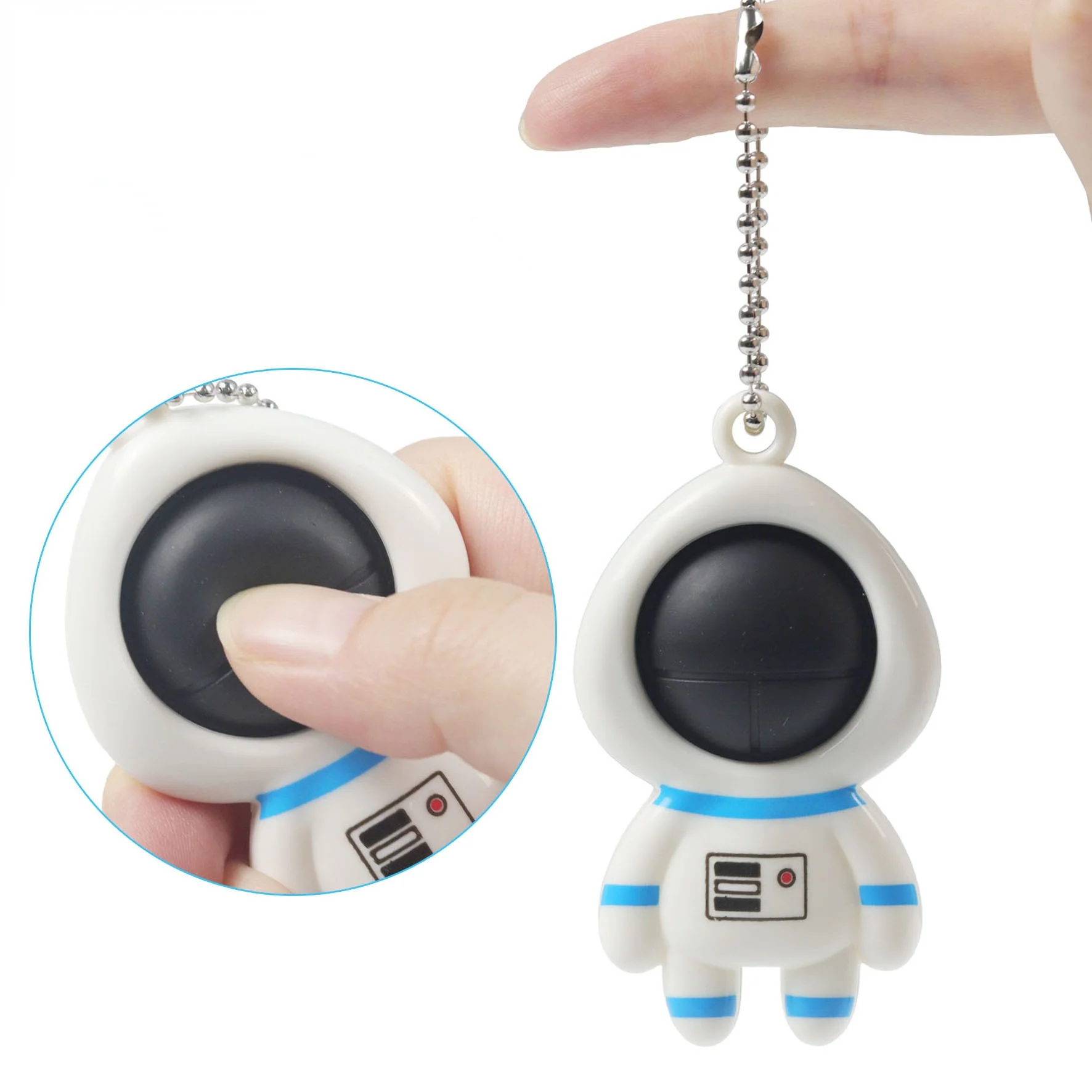 

Astronaut Finger Bubble Keychain Anti Stress Toy Fidget Toys Adult Decompression Toy Child
