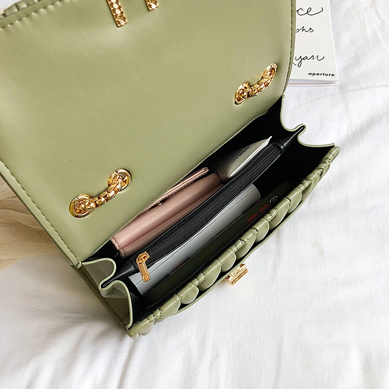 

Chain Small PU Leather Flap Bags For Women 2020 Elegant Solid Color Crossbody Shoulder Handbags Travel Cross Body Bag Totes