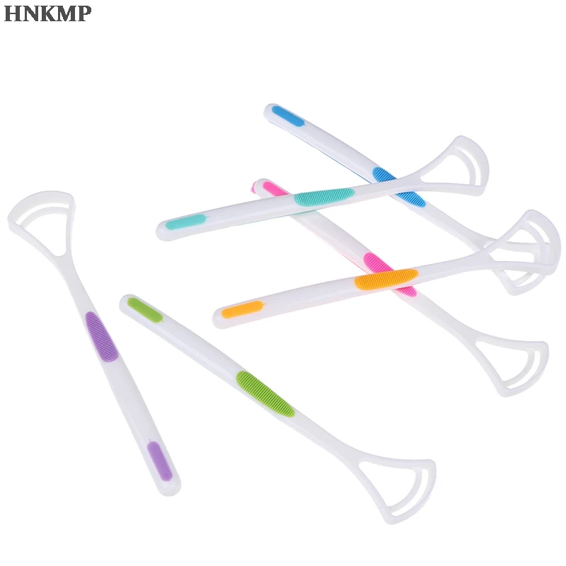 

1pcs Cleaning brush Oral Dental Care Clean Away Bad Breath Tongue Cleaner Brush Scraper Handle Tool For Adults