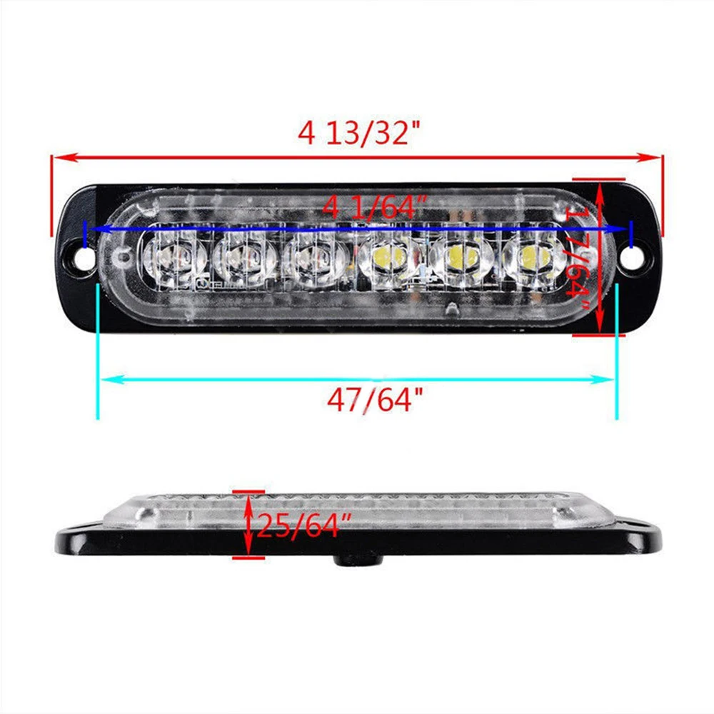 

Anti-collision LED Lights Parts Splash-proof Strobe Blue Car Dustproof