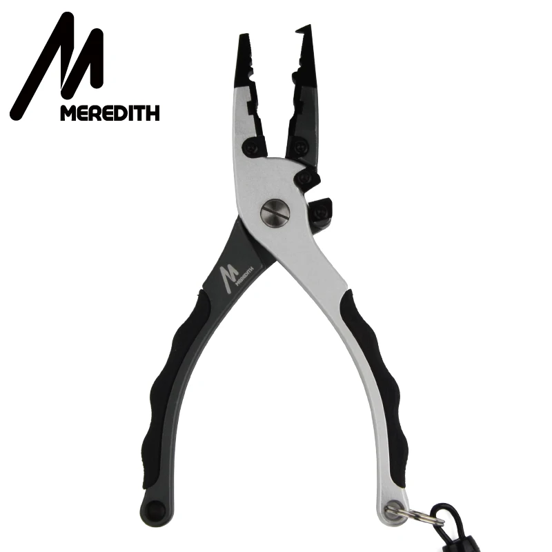 Рыболовные плоскогубцы MEREDITH алюминиевые ножницы для рыбалки разделенное кольцо
