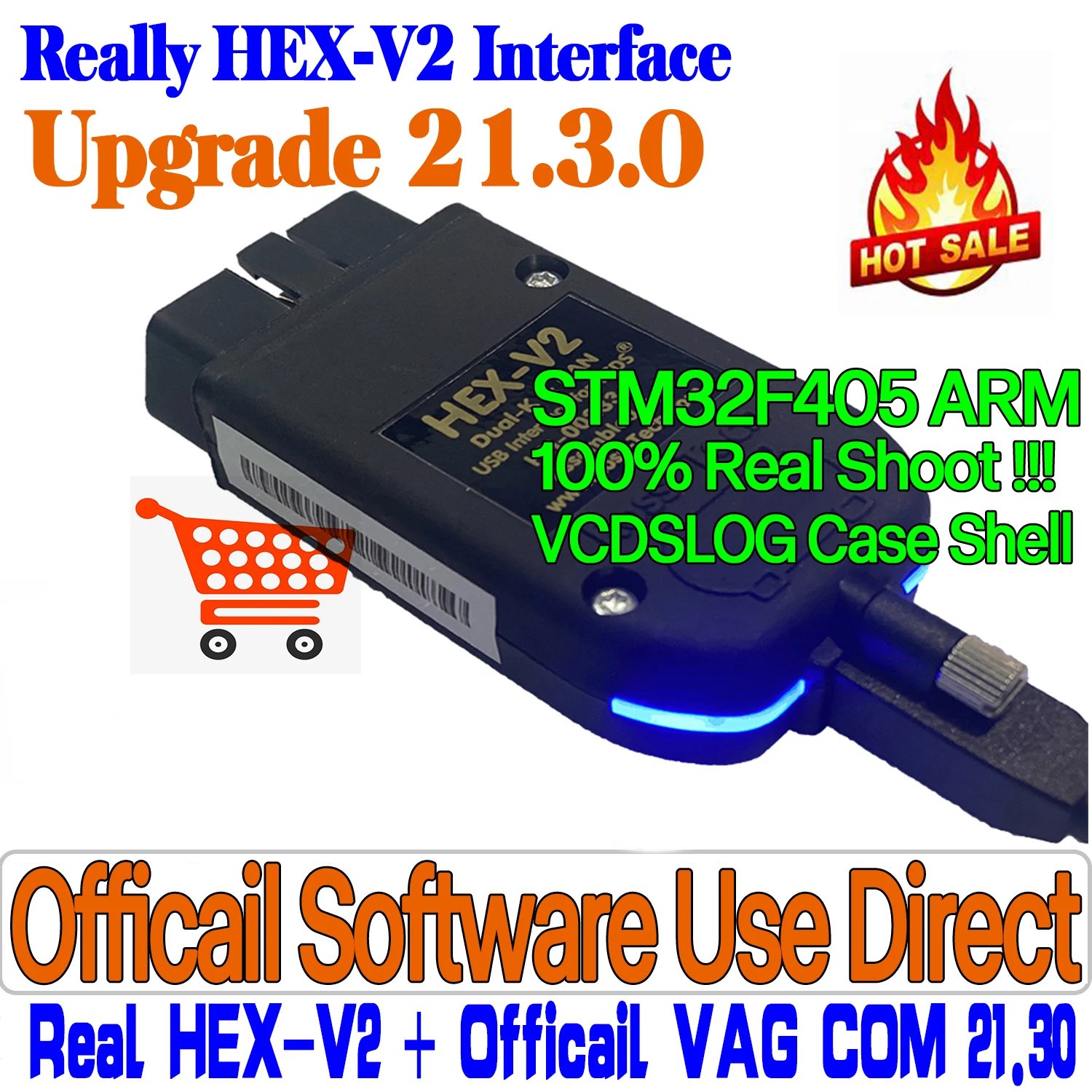 

Real Hex V2 Hardware Usb Interface For Vag Com VAGCOM 21.3.0 Professional VAG Diagnostic Coding Function HEX-V2 Update Unlimits