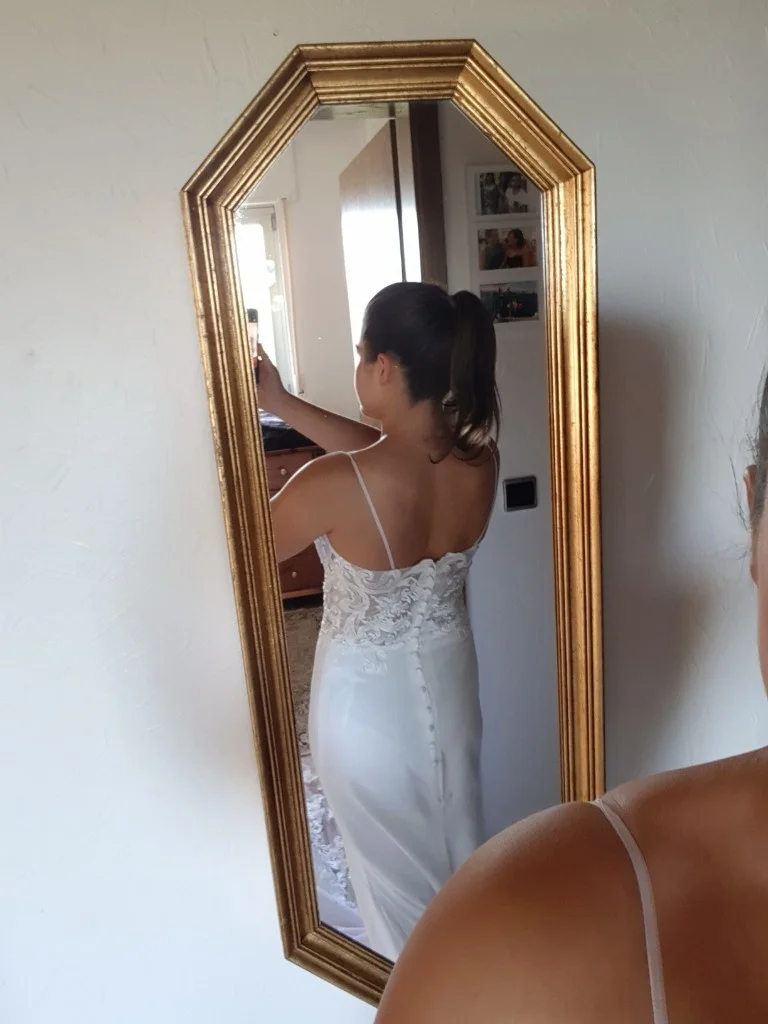 Очаровательное свадебное платье русалки,, на тонких бретельках, Vestido de novia, винтажное кружевное свадебное платье, платье для невесты без спинки, на заказ