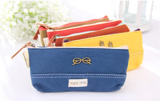 

Vintage pencil bag Pencil Case zipper Storage Organizer Bag for kids gift School Supply Escolar