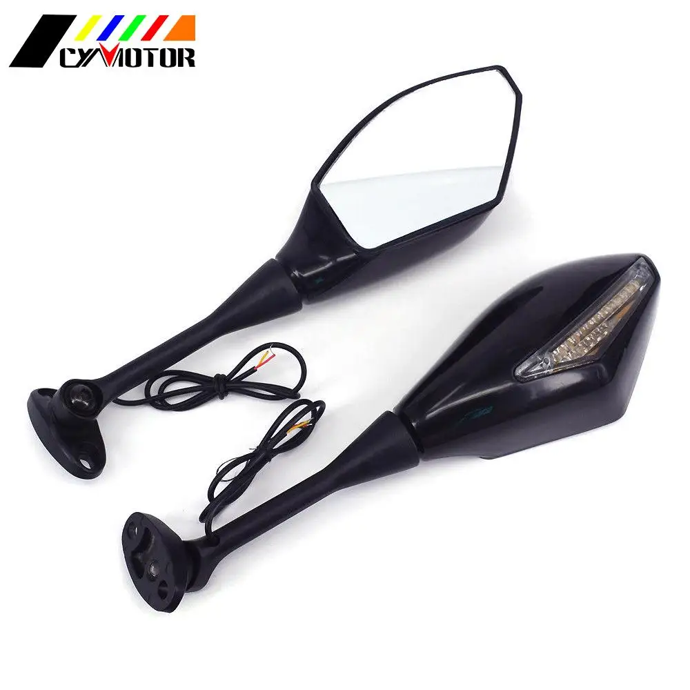Мотоциклетные черные пластиковые боковые зеркала заднего вида для Honda CBR 600RR 1000RR
