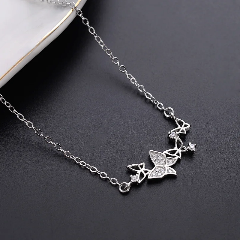 

Fashion simple clavicle chain simple temperament necklace female fluttering butterfly pendant hot sale