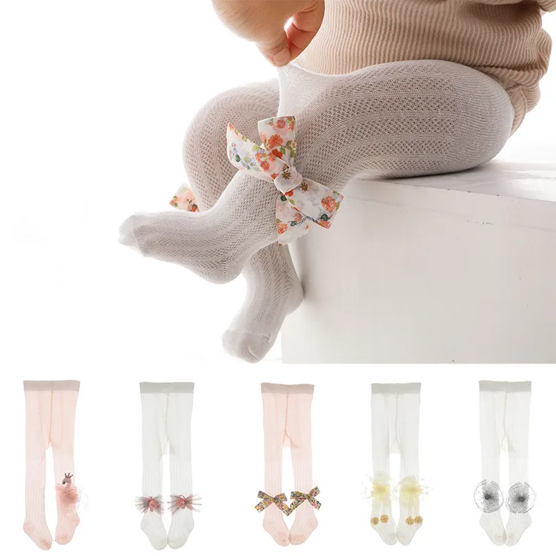 

Детские Мультяшные колготки против комаров для девочек леггинсы летние детские осенние сетчатые Детские аксессуары колготки