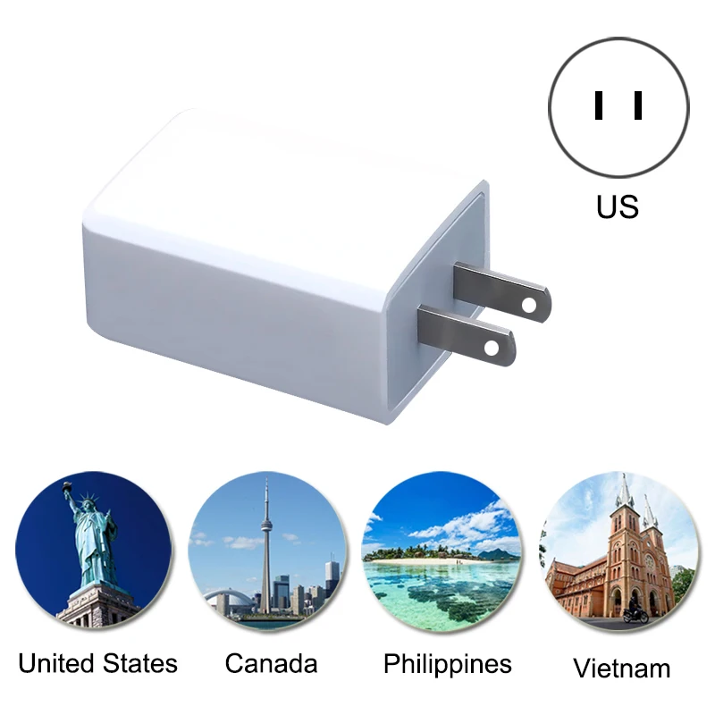 Двойной USB Мобильный телефон зарядное устройство 5V 2A Европейский стандарт ЕС США