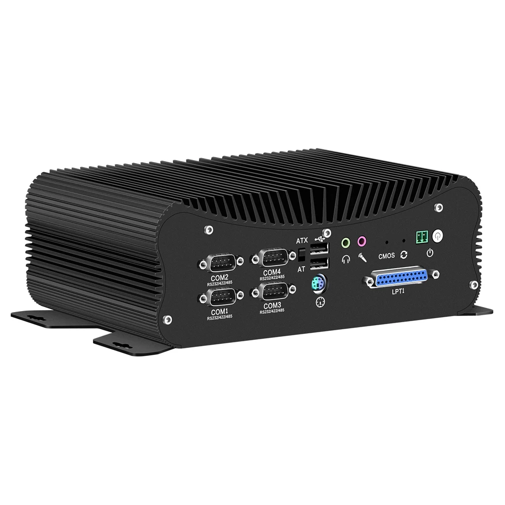 Промышленный мини-ПК Intel Core i5 7267U 8 Гб DDR4 128 SSD RS232/422/485 HDMI VGA 6 * USB LPT PS/2 2 LAN GPIO WiFi Bluetooth 4G