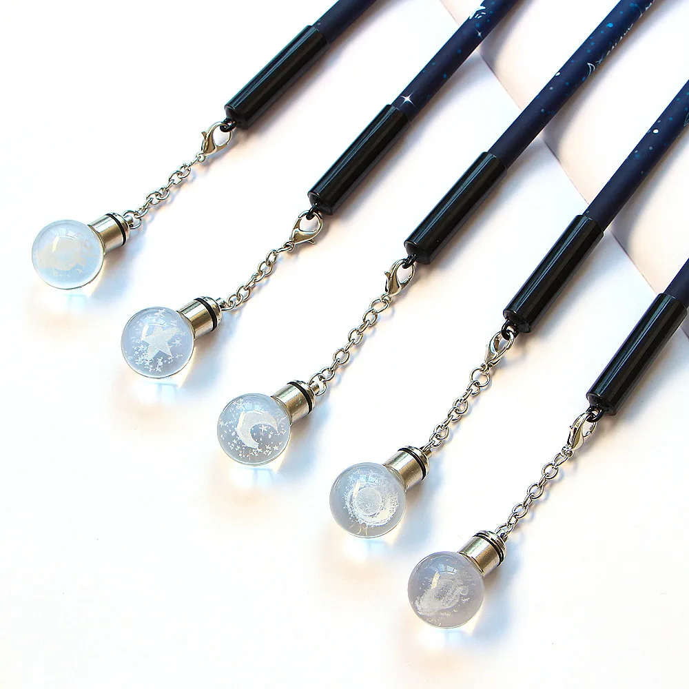 1 шт. Творческий 0 5 мм гелевая ручка черного цвета милый светильник с Луной и