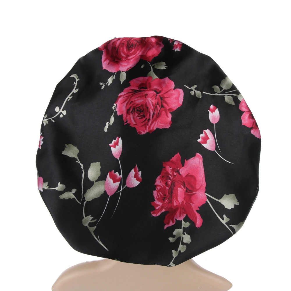 Шапочка для душа Женская двухслойная водонепроницаемая с леопардовым принтом |