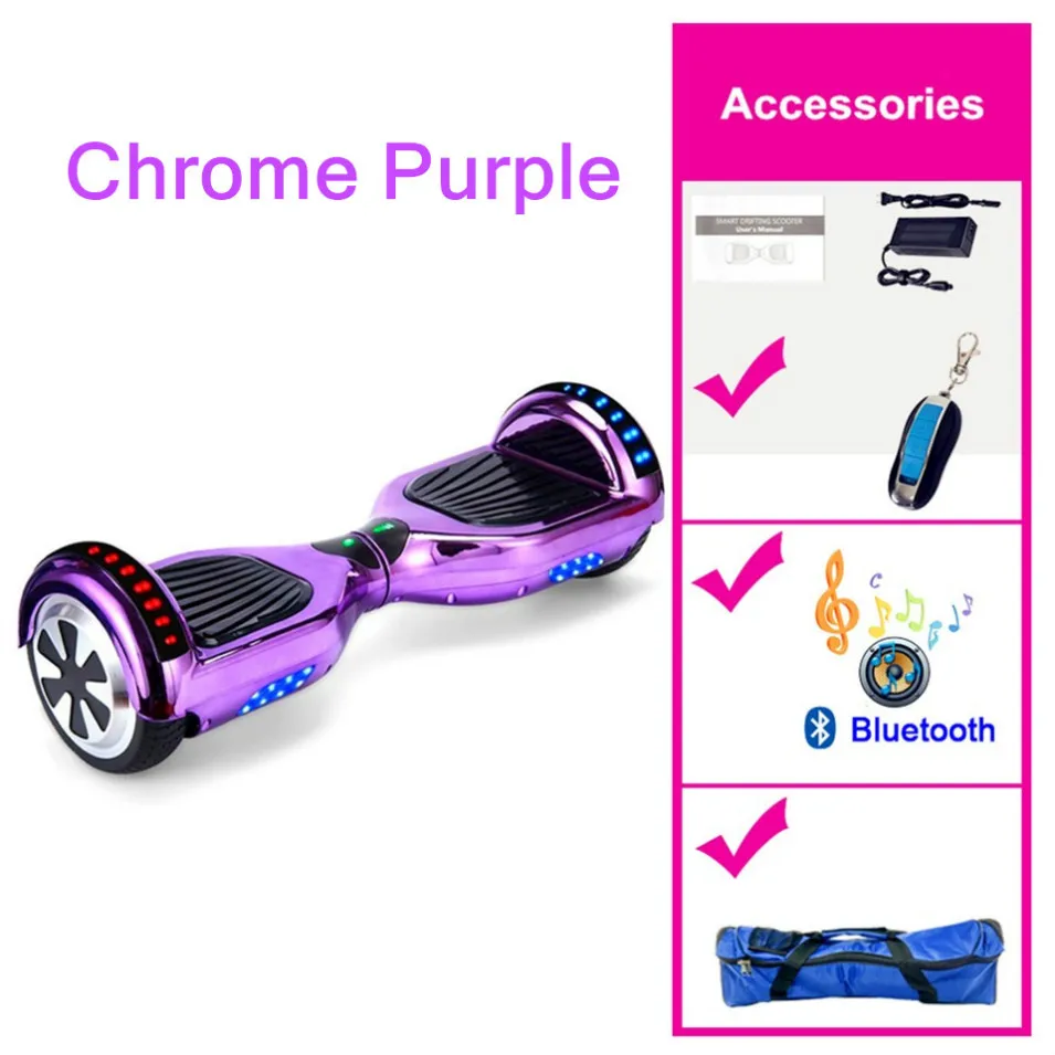 Trottinette Электрический Ховерборд Электрический за бортом deskoroolka Elektryczna Oxboard электрический скутер Hover Board Volante - Цвет: 6.5 Chrome Purple