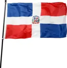 Доминиканский флаг 3x5 футов, полиэфирная бандаж, республиканский Национальный флаг, полиэстер с латунными люверсами 3X5 футов
