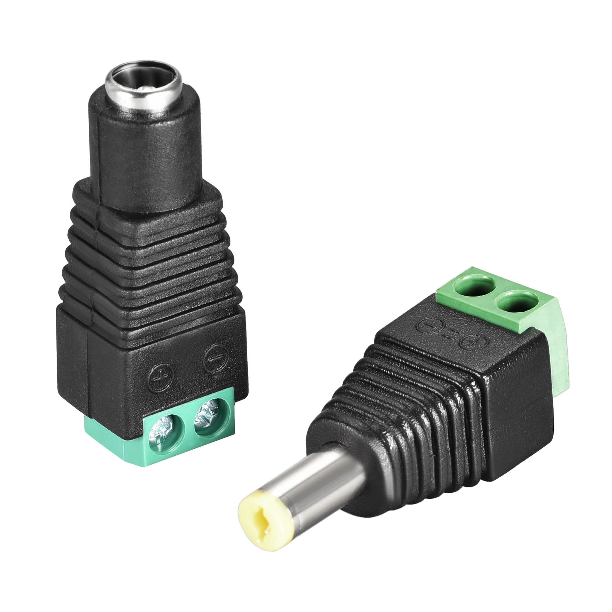 

Uxcell 6Pair 5.5x2.1mm DC Power Jack Plug Adapter Connector for LED Strip CCTV Camera Cable Wire Ends