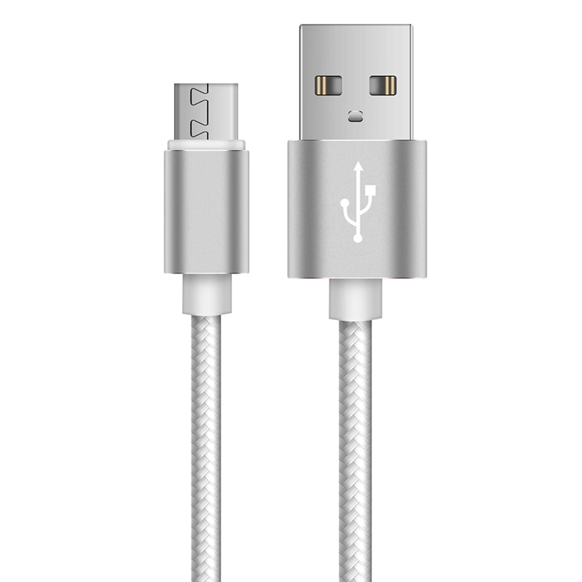 Silver Микро USB кабель V8 2м 3м на huawei P8 Lite Быстрый зарядный кабель для синхронизации данных удлиненные для Honor 5A 4C 7 8X Смартфон Android 5V 2A - Цвет: Silver