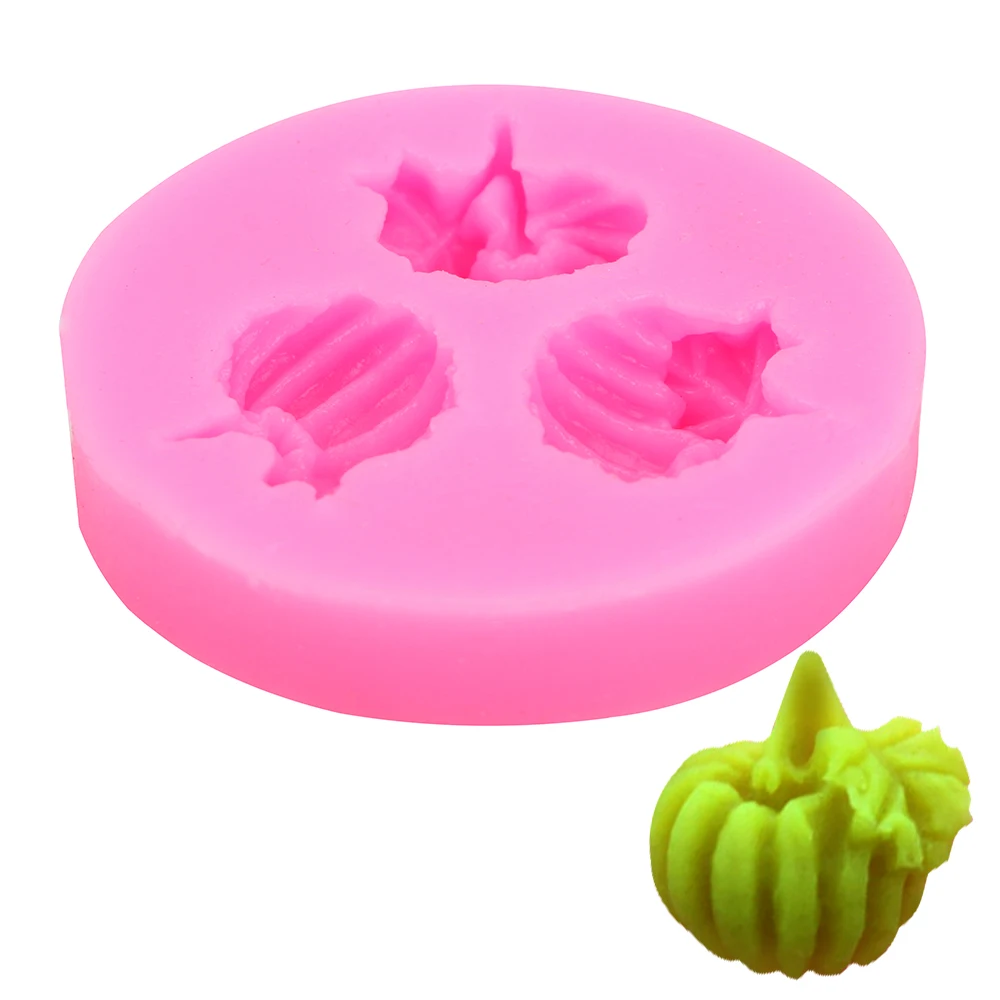 

Кухонная форма «сделай сам» для Хэллоуина, тыквы, помадки, торта, шоколада, сахара, силиконовая форма, инструменты для украшения, 3D