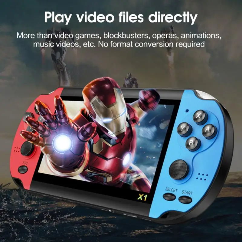 Игровая консоль X1 для PSP 4 3 дюйма ностальгическая Классическая игровая с двойным