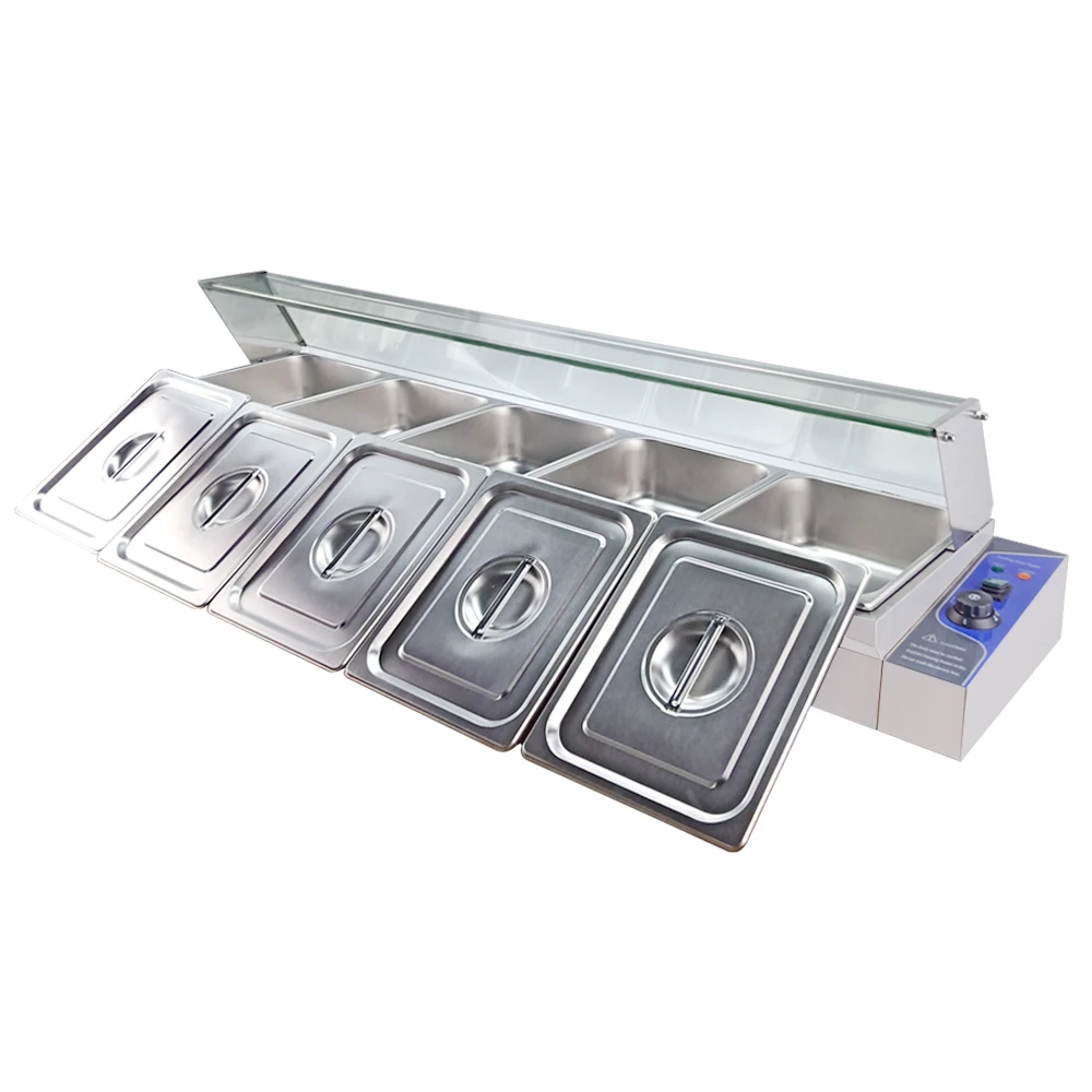 Электрический горячий суп Bain Marie для коммерческого использования контейнер