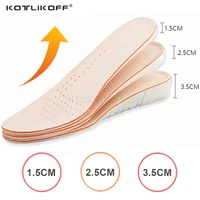 1 52 53 5cm height increase insole for shoes women man height increasing shoes pad inserts care foot pads comfortable soles