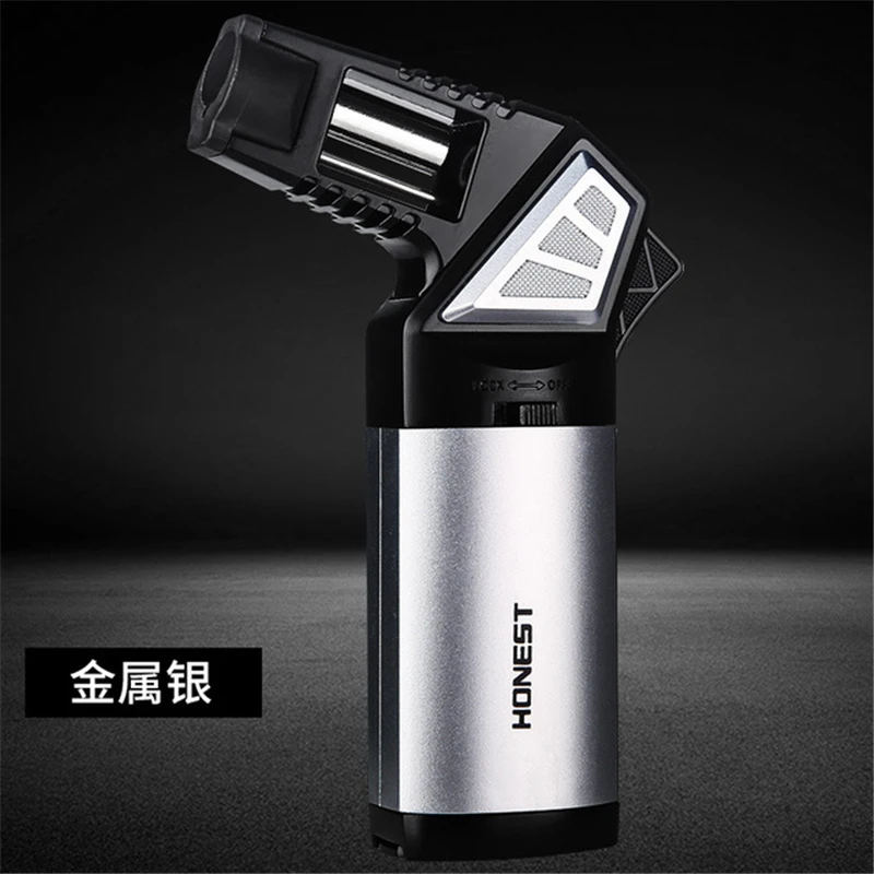 Портативная надувная Зажигалка HONEST металлическая ветрозащитная газовая