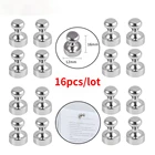 16 шт., неодимовые магнитные булавки для холодильника