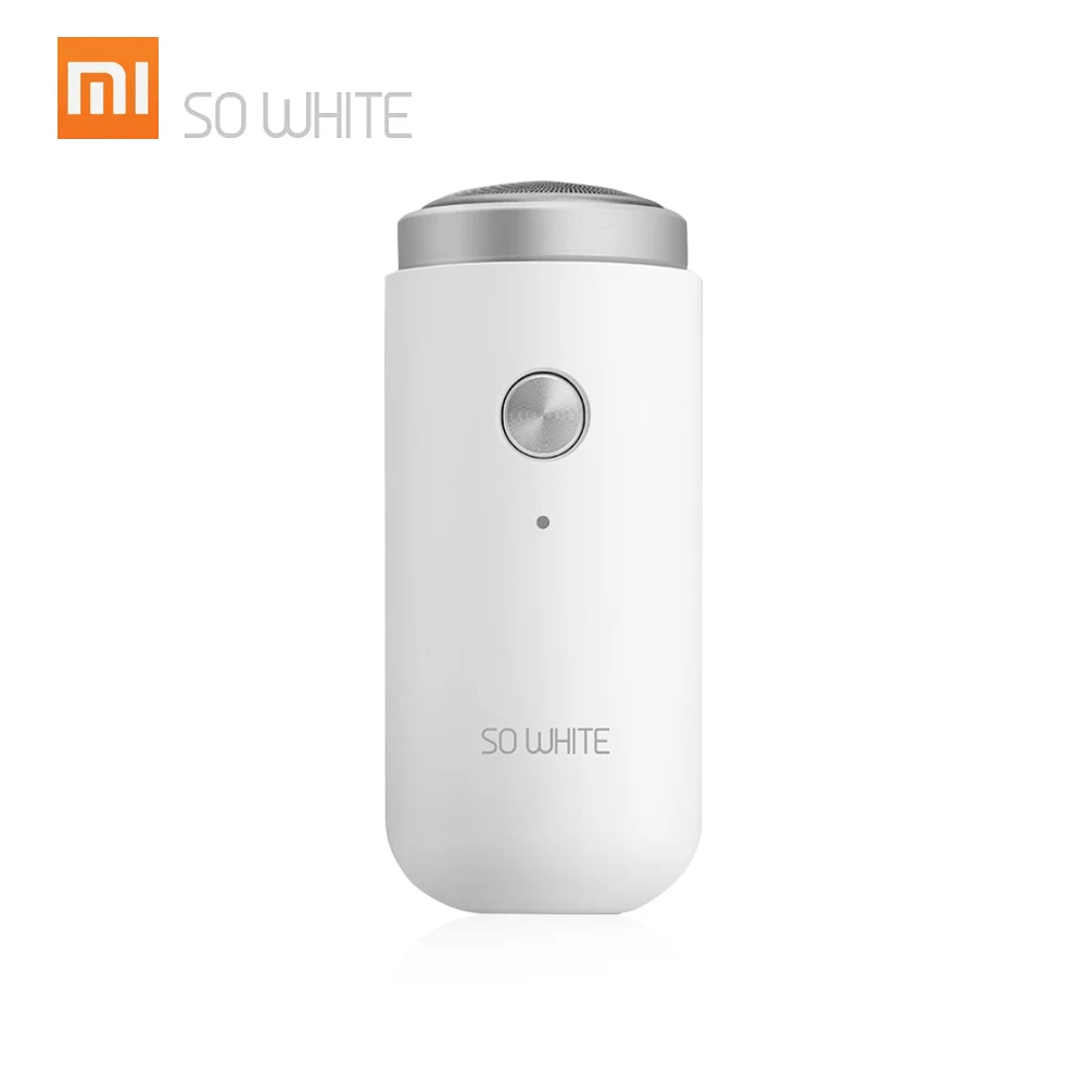 Белый Xiaomi PINJING SO WHITE ED1 мини электробритва USB Перезаряжаемый инструмент для бритья портативный триммер для бороды моющаяся Мужская сухая влажная бритва - Цвет: Белый