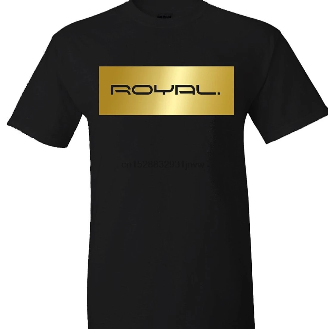 Мужская футболка с коротким рукавом черная или Золотая Повседневная лето