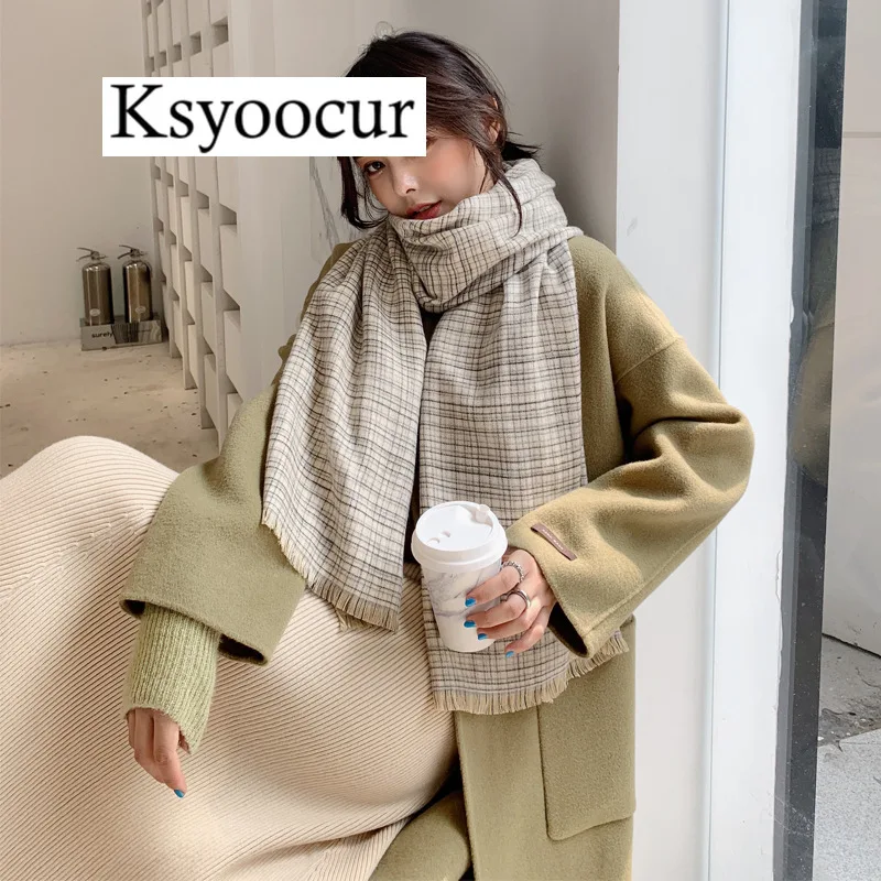 Size 190*60cm 2020 New Autumn/Winter Long Section Cashmere Fashion Scarf Women Warm Shawls and Scarves Brand Ksyoocur E18 |