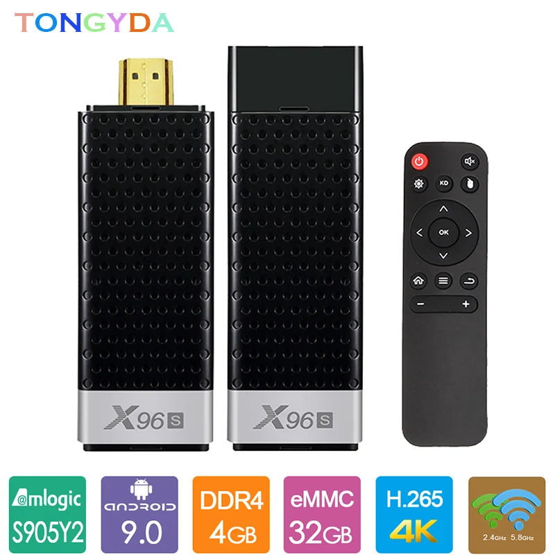2019 X96 S ТВ-карта Android 9 0 4 Гб ОЗУ 32 ТВ-приставка Amlogic S905Y25G WiFi BT 2 ТВ-ключ мини-ПК Smart 4K