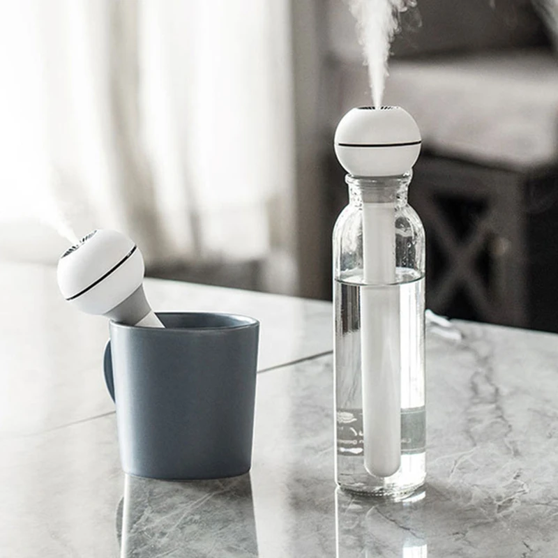 Без воды бак увлажнитель портативный USB Перезаряжаемый 500mAh аккумулятор леденец