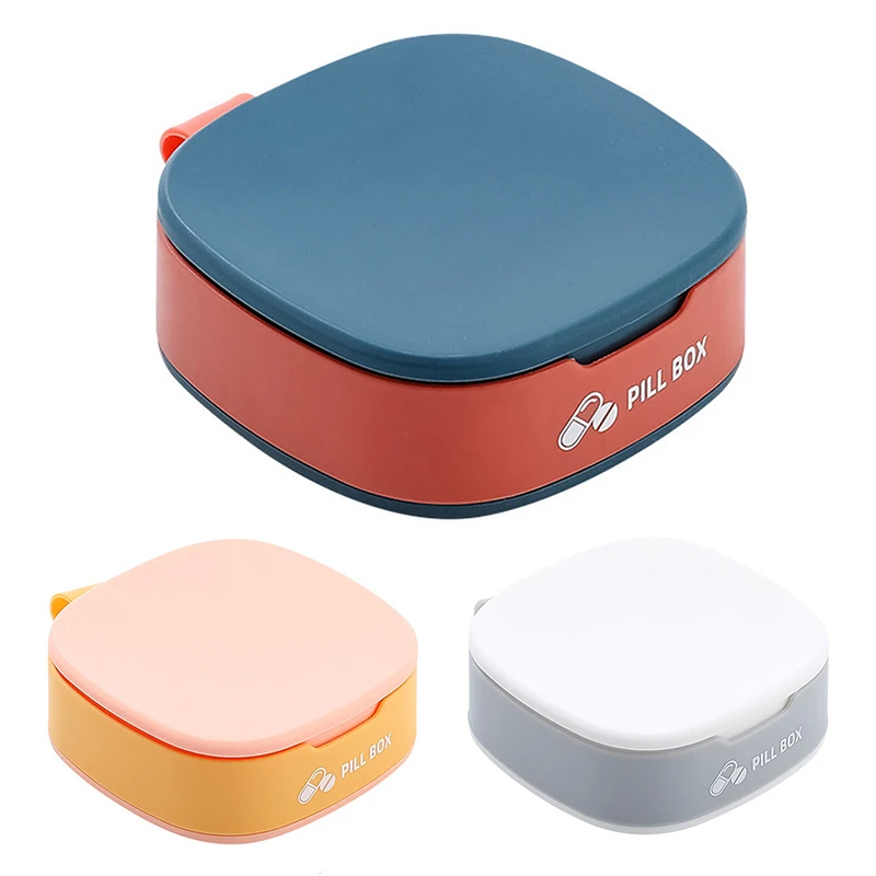 

1PC Mini Medicine Box Portable 4 Grids Medicine Storage Box Capsule Tablet Container Boxs For Home Travel Drug Organizer
