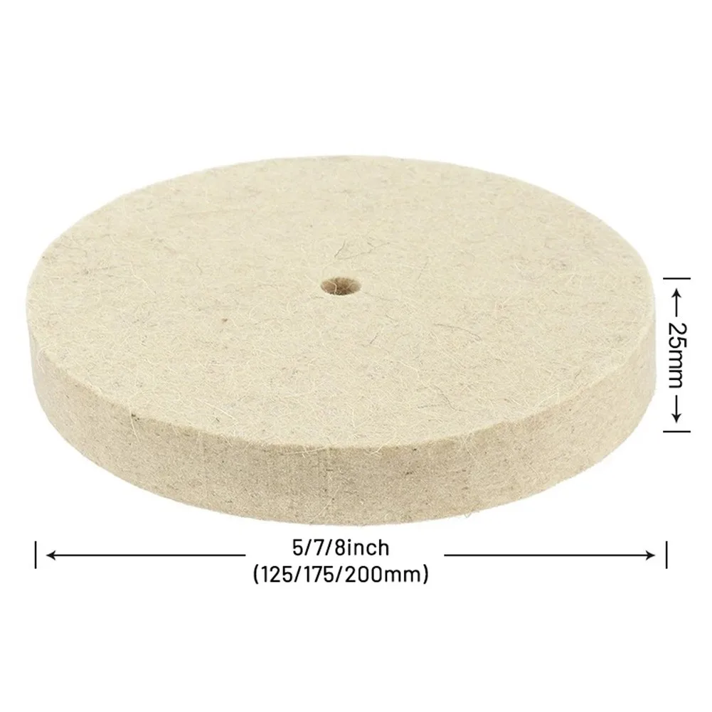 Полировочное колесо из шерсти и войлока диаметром 5/6/7 дюймов зеркальная