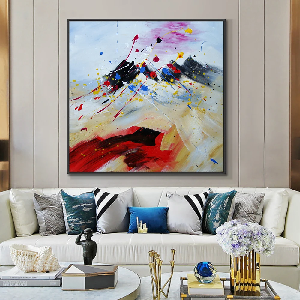 

Abstract Texture Oil Painting On Canvas 100% Handpainted Modern Canvas Art Decorative Knife Paintings For Home Wall Decoration