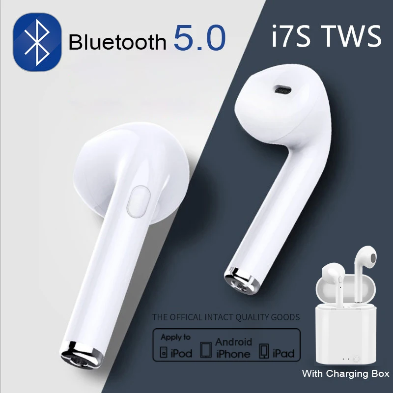 AirPods i7s TWS Pro беспроводные наушники Bluetooth спортивные гарнитура для Apple iPhone Android
