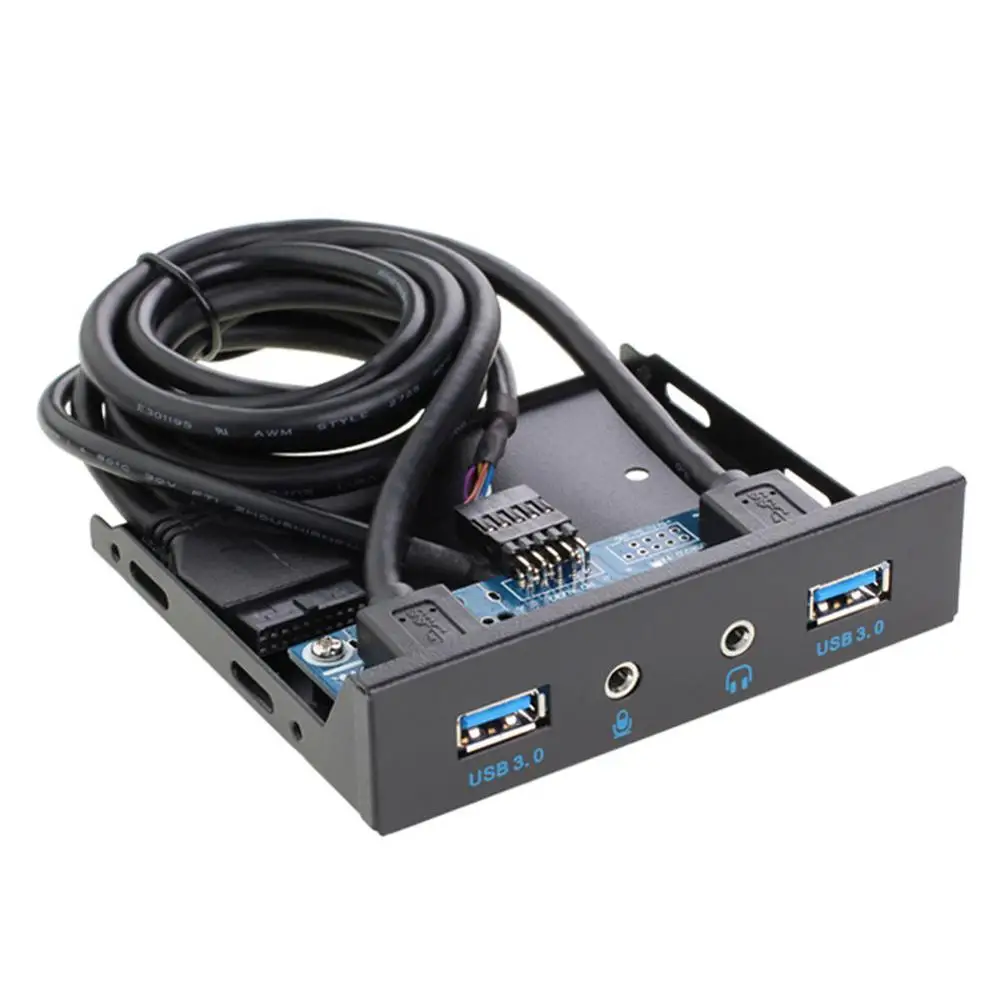 Двойной порт s USB 3 0 5 дюймов металлическая передняя панель Телефон с 1 портом