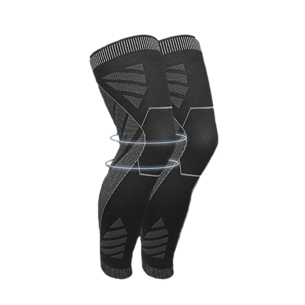 

1PC Compression Long Knee Pads Sleeve Breathable Sports Football Basketball Knee Brace Leg Sleeve Calf Knee Support Protection