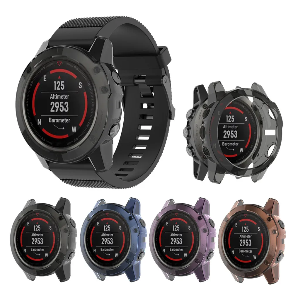 Защитный чехол из ТПУ для Garmin Fenix5S 5 5X часов защитная рамка защитный Fenix 5S