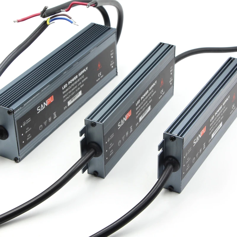 Ультратонкий Водонепроницаемый IP67 Переключатель Драйвер Ac dc 12V/24V 10Вт 15Вт 20Вт 60Вт 100Вт 120Вт 150Вт 200Вт 300Вт Источник питания для светодиодной ленты.