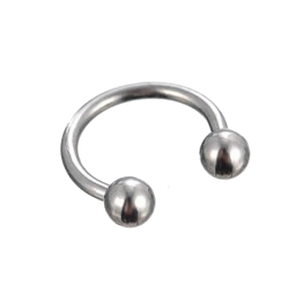 

1pc metal Horseshoe Fake Nose Ring C Clip BCR Septum Lip stainless steel Piercing Falso Nose Rings Hoop For Women Men