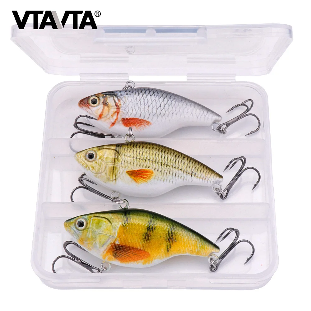 VTAVTA 3 шт. погремушка и ВИБ для зимней рыболовной снасти 18 г 7 см Тонущая рыболовная