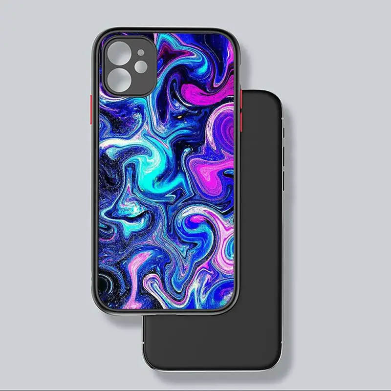 

Holographic Prism Laser Glitter Phone Case black matte transparent For iPhone 7 8 x xs xr 11 12 pro plus mini max Clear Funda